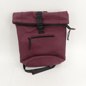Duchamp London‎ Roll Top Backpack Burgundy Roll Top Water Resistant Laptop Bag